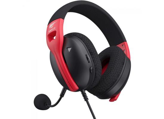 HAVIT Fuxi-H5D 3.5mm Gaming Headphones – Black & Red